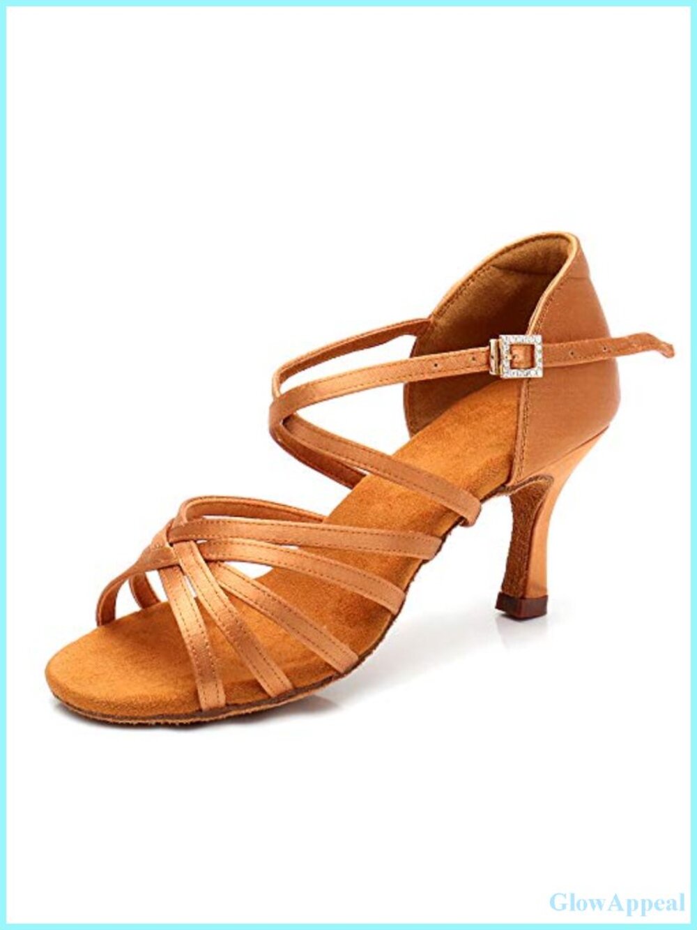 Satin Latin Dance Shoes Ballroom Salsa Practice Performance